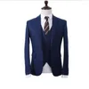 Men's Suits Custom Made Men For Wedding 3 Pieces Groomsmen Tuxedos Slim Fit Prom Party Business Suit (jacket Pant Vest)