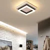 Chandeliers Square Led Ceiling Light Black Modern Lamp Home Indoor Lighting Fixtures For Living Room Bedroom Kitchen Balcony Aisle