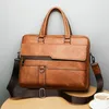 Briefcases Office Laptop Bag Travel Briefcase Male Shoulder Water Resistant Business Messenger for Men and Women Tote s 230215
