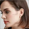 Boucles d'oreilles à breloques en perles, fleurs exquises, tempérament Simple, Zircon blanc, bijoux féminins, clou de mariage, livraison directe Dhx9R