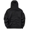 Sweats à capuche pour hommes Sweatshirts Streetwear Sweats à capuche Harajuku Y2K Hip Hop Sweatshirts col haut masque coupe-vent pulls noir foncé Techwear Cargo Tops 230215