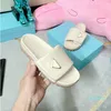 Soft Leather Slippers Classic Sandals Quilted Leather Crossover Platform Beach Shoe Trio White Black Khaki Flat Summer Slippers Outdoor Indoor