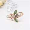 Bee Brooch pins Women Enamel Crystal Insect Pin Lapel Pin Large Safety Pin GC1914