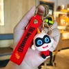 Оптовые 2D 3D -аксессуары для Keyring милый мультипликационный аниме силиконовый резиновый сеть Custom Soft PVC -малина