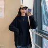 Kvinnors T -skjortor Werueruyu rippade hål Hip Hop långärmad skjorta överdimensionerade ihåliga tee topp kvinnors koreanska stil vintage botten
