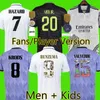 2022 Benzema Finale voetbaltruien 22 23 voetbalhirt Vini Jr Camavinga Tchouameni Real Madrids Valverde Hazard Asensio Modric Camiseta Men Kids Kit 2023 Uniformen