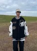 Womens Jackets Retro High Street Hip Hop Quality Embroidered Baseball Uniform Female American Oversize Couple Casual Clothes Coat 230215