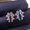 Stud Earrings Paired Female With Small Round Cubic Zirconia Simple Versatile Ear Accessories Good Quality Fashion Jewelry 2023