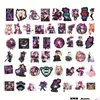 Car Stickers 50Pcs/Lot League Of Legends Game Womens Team Kda Akali Ahr Evelynn Kaisa Cartoon For Guitar Skateboard Surfboard Drop D Dhdof