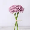 Decorative Flowers Artificial Rose Peony DIY Bouquets Decoration Fake Foam Pink White Silk Home Wedding Party Office Supplies