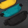 Midjepåsar Färgglada väska Beltpåse Zip Fanny Pack Sports Crossbody Women Män Solid Color Waterproof Bum