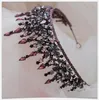 Bruiloft haar sieraden vintage barokke hoofdbanden Purple Crystal Tiaras Crowns Bruid Noiva Headpieces Bridal Wedding Party Haar sieraden Crown 230210