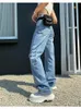 Vintage Cargo Pants Baggy Jeans Women Fashion Streetwear Pockets Straight High Waist Y2k Casual Vintage Denim Trousers Overalls