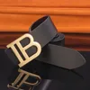 Belts Leather Men's Belt Smooth Buckle Luxury Fashion Belt Leisure Youth B Letter High Quality Trouser Designer Black Belt 230214