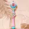 Светодиодные палочки Luminous Toys Electric Lights Музыка девочка детская рука удерживает Starry Sky Magic Wand Scepter Plastic Princess Queen Play Toy 230214