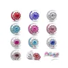 Chiusure Ganci Strass all'ingrosso Moon Sun 18Mm Chiusura con bottone a pressione Charms in metallo per scatti Risultati dei gioielli Fornitori Drop Delivery Dhoxc