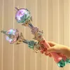 Светодиодные палочки Luminous Toys Electric Lights Музыка девочка детская рука удерживает Starry Sky Magic Wand Scepter Plastic Princess Queen Play Toy 230214