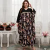 Roupas étnicas impressas abayas mulheres muçulmanas vestido longo maxi maxi maxi túmulo turco kaftan middle Oriente Médio Dubai Vestido Islâmico Árabe