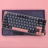 Клавиатуры Kyomot 139 Keys Gmk Night Sakura Keycap Dye Profile Pble Pbt PBT Клавицы для MX Настройка переключателя Механическая клавиатура T230215