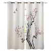 Gordijn Chinese stijl boom winter vogel reflectie slaapkamer modern raam voor woonkamer decoratie gordijnen home textielgordijnen