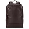 Backpack Eu Us Style Men's Genuine Leather Cowhide A4 Schoolbag Travel Commerce Computer Bag Commuting