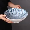 Bowls Japanese Style Ceramic Underglaze 9-inch Super Large Noodle Soup Bowl Home Restaurant House Beef Ramen S