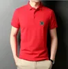 Brand Stone Shirt Polos Summer Mens Designer T-shirt Classic Solid Mercerized Cotton Polo Men's Men's Short Tshirt Casual Casual polyvalent TOE TEE CP 956