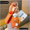 Finger Toys Cartoon PVC Doll Keychain -poppen Strange Cat Bag Ornament Car Key Pendant Creative Gift Keychains Drop Delivery Gifts Nove Dhnrs