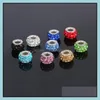 Métaux Perle Sier Plaqué Acrylique Charmes Bracelets Colliers Pour La Fabrication De Bijoux Perles Drop Delivery Dhrmu