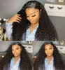 Wigs Line 30Inch Water Curly Human Hair Wig Brazilian Deep Wave HD Lace Front Human Real HD Lace Frontal Wig Pre Pluck