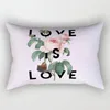 Pillow Flower Small Fresh Nordic Ins Style Sofa Cpver Waist Rectangular Bedside Living Room Pillowcase Home Decoration