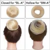 Bangs Bangs Snoilite 2330g Hair Bun Donut Chignon Hairband Hairpiece Elastic Rubber Band Wraps Blonde Human Hair Women Scrunchie Exten