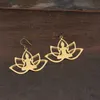 Charms Raw Brass Lotus Flower Root Chakra Energy Pendant For DIY Necklace Tibetan Jewelry Making Yoga Amulet Finding AccessoriesCharms