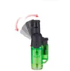 Latest Plastic Torches torch Jet lighter With Adjustable Head Windproof Butane flame Refillable Micro Culinary Cigarette lighters Cigar igniter 3 colors