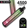 Gorąca sprzedaż 2% 5% Aokit Zozo Bar 4500 PUFFS E-papierosy Zestawy jednorazowe pióra Vape 10 ml pojemność 650 mAh Bateria Vapes