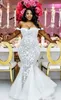 Wedding Dress Modest Plus Size Dresses Mermaid Off Shoulder Sweetheart Bridal Gowns Sweep Train Tulle Lace Appliques Bride