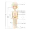 Dolls Arrival 1/8 Bjd Doll Set 15cm Height Lady Girls Genuine Blind Box Doll Dress Up Accessories Girl Doll Toys 230215