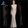 Sukienki imprezowe Deerveado elegancka v szyja cekin wieczór Kobiety Mermaid Formalne suknia Bodycon Maxi Prom 230214