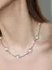 Chains Timeless Wonder Natural Pearl Geo Zirconia Choker Necklaces For Women Designer Jewelry Kpop Party Gift Japan Sweet Rare Top 3237