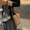 Axelväskor crossbody mobiltelefonpåse kvinnors trend liten publik design en-axel mini tunn