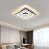 Plafonniers Moderne Led Chambre Décoration Salle De Bains Plafonds Lampe Feuilles Pour La Maison Tissu Cube Lumière