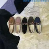 Desiner Loropiana Shoes Online Tpb Chaussures Chanceuses pour Femmes Enceintes Chaussures à Pois en Cuir Véritable pour Femmes Nouvelles Chaussures Simples à Semelle Plate avec Semelles Souples en Velours