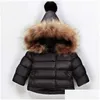 Piumino per ragazze Giacca calda in cotone per bambino Pelliccia invernale con cappuccio Capispalla per bambini Abbigliamento per bambini Giacche per bambina 813 V2 Drop Deli Dhzox