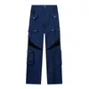 Männer Jeans Mehrere Taschen Baggy Männer Frauen Hip Hop Cargo Hosen Taktische Kleidung Gerade Baumwolle Lange Hosen Unisex