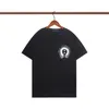 Klassisk t-shirt för män 2023 Hjärta Mode Ch Hög kvalitet Märke Bokstav Sanskrit Cross Pattern Sweater T-shirts Designers Chromes Pullover Tops Bomull Tshirts 7 Uszx