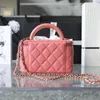 10a spiegelkwaliteit schapenvacht cosmetische tassen kleine ijdelheid kast dames luxe designer handtas met doos
