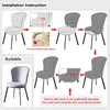 Fodere per sedie Copertura rotonda per testa grande Tessuto elasticizzato in spandex Cucina di dimensioni universali Adatto per soggiorno in famiglia Sedia