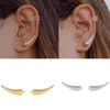 Backs oorbellen CRMYA 2023 Sieraden Bladeren Ear Cuff Goud Verzilde Crawler Climber voor vrouwen Wedding Groothandel