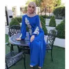 Ubranie etniczne Kaftan Dubai Abaya Turcja muzułmańskie kobiety Hidżab sukienka Islam Caftan Marocain Sukienki Vestidos Eid Mubarak Europejski Musulman