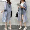 T-shirts en plein air Cardigans imprimés de mode Blouses d'été pour femmes Casual Long Kimono Cape Femme Protection solaire à capuche Vêtements Tunique Chemise J345 J230214